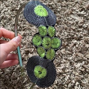 Flower and circle pattern headband for kids